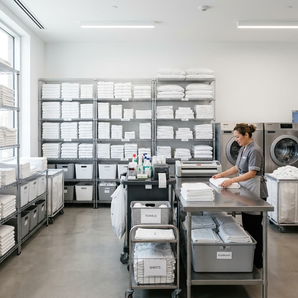 Linen Management shelves